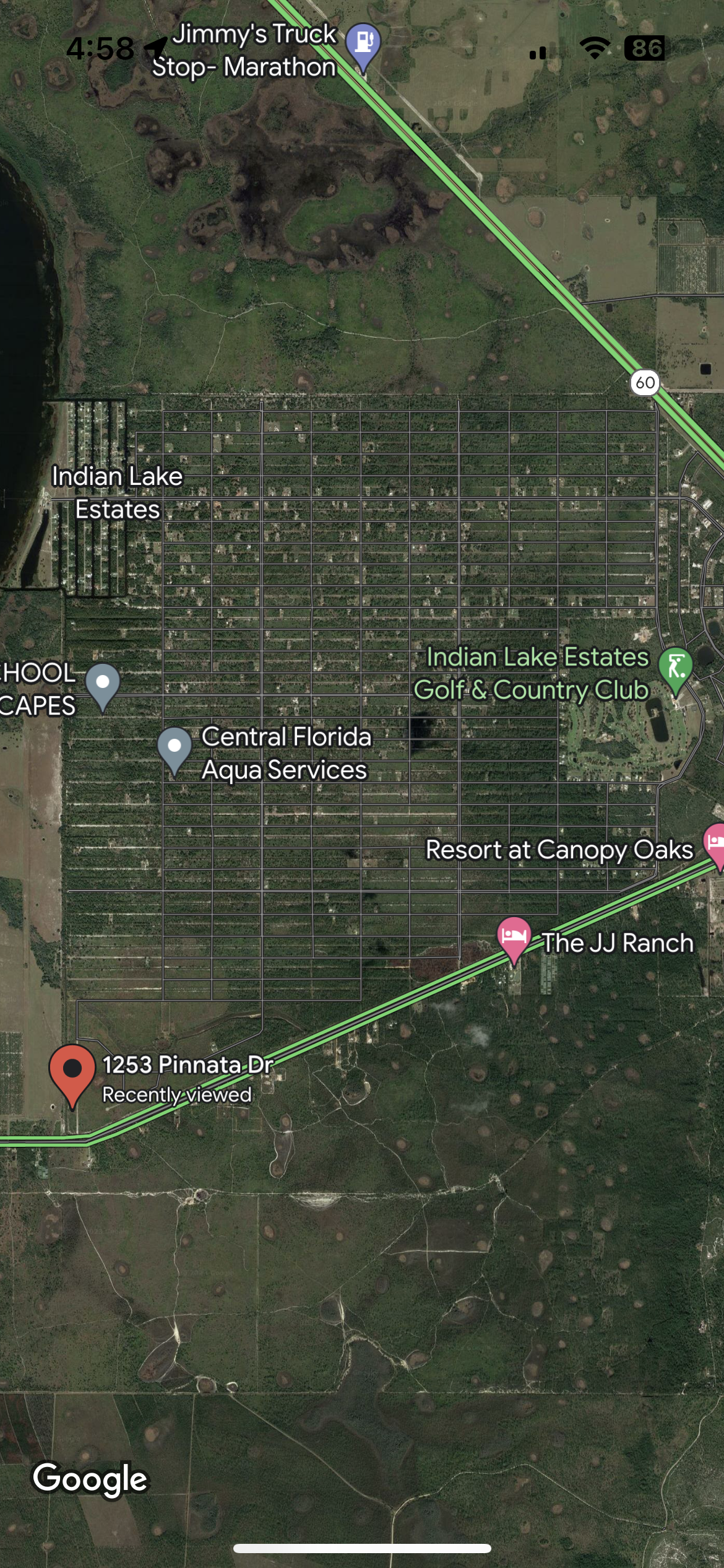 Nice 1/2 Acre Buildable Property in Indian Lake Estates, Polk County FL!