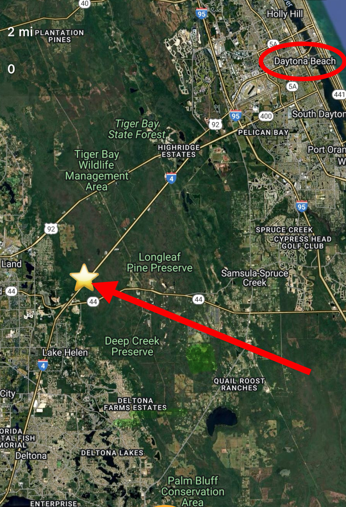 RARE 1.4 Acre Property Directly on INTERSTATE 4 Between Orlando & Daytona Beach!